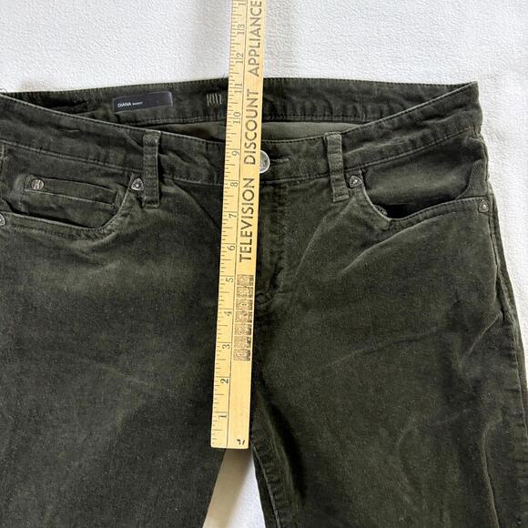 Corduroy Skinny Jeans Olive Green Kut Diana 8 Fits Like 31X29 Stretch Pants - Picture 9 of 12